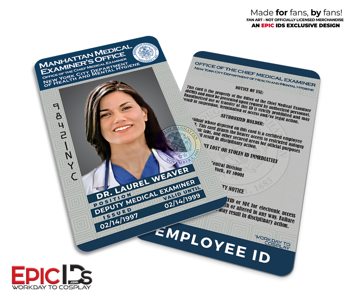 Men in Black Medical Examiner ID Badge – Lauren Weaver MIB Cosplay 