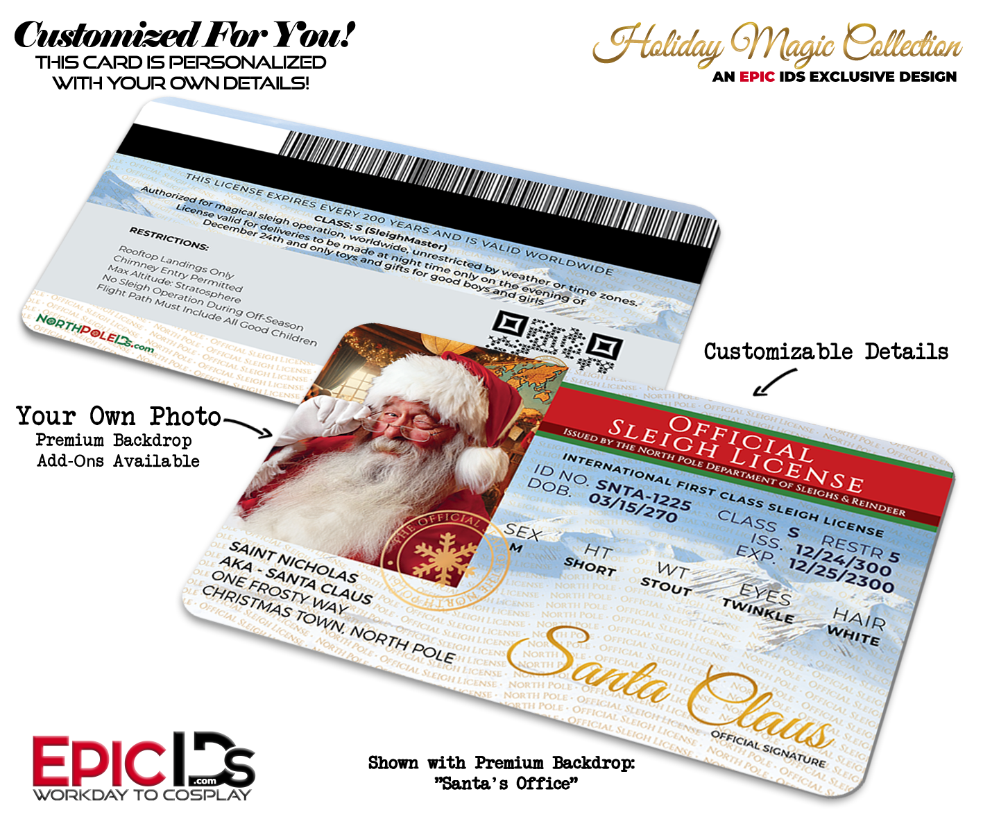 Santa & Mrs. Claus Sleigh Licenses