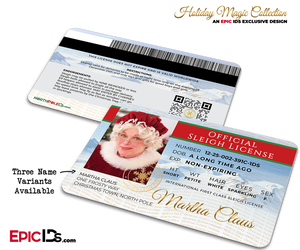 Mrs. Claus Official Sleigh License - Epic IDs