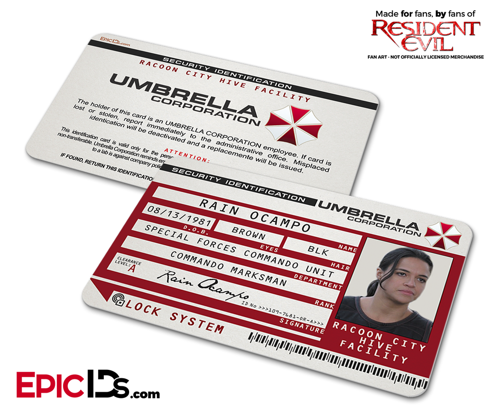Umbrella Corporation Employee ID - Rain Ocampo