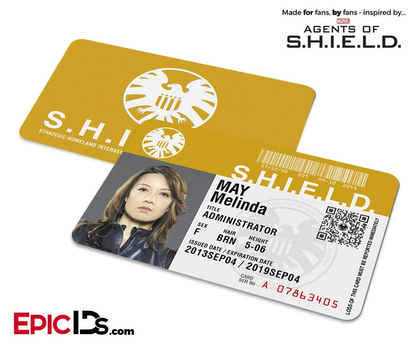 Agents of SHIELD Inspired Classic SHIELD Agent ID - Melinda May - Epic IDs