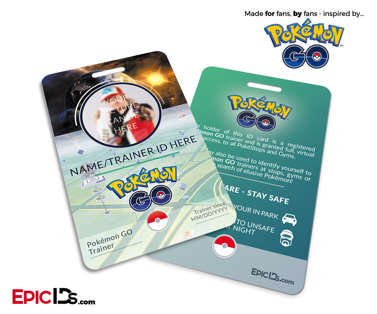 Pokemon GO Inspired Trainer ID Card [Photo Personalized] - Epic IDs