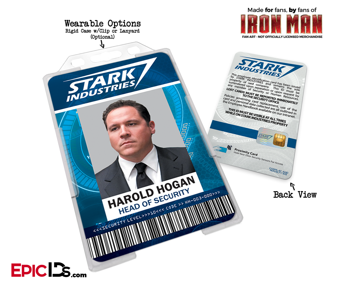 Iron Man / Avengers Inspired Stark Industries Cosplay Name Badge Emplo -  Epic IDs